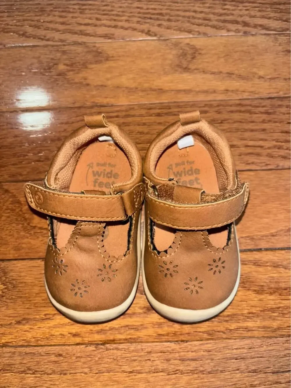 Stride Rite 360 Baby Girl Size 3 Brown Cheyenne Mary Jane Shoes
